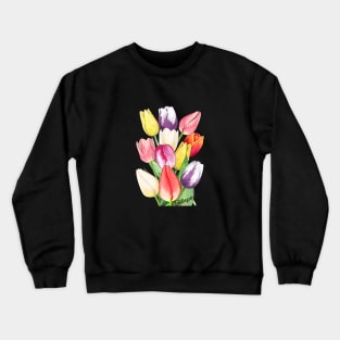 Tulips-Spring flowers Crewneck Sweatshirt